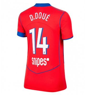Lacne Ženy Futbalové dres Paris Saint-Germain Desire Doue #14 2025-26 Krátky Rukáv - Tretina
